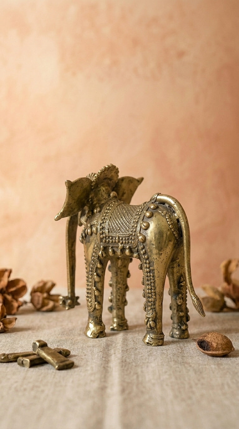 Dhokra Ornamental Elephant Large (4.5kg)