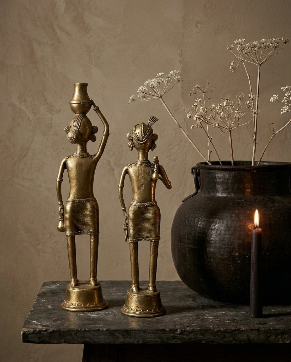 Dhokra Tribal Pair — Large