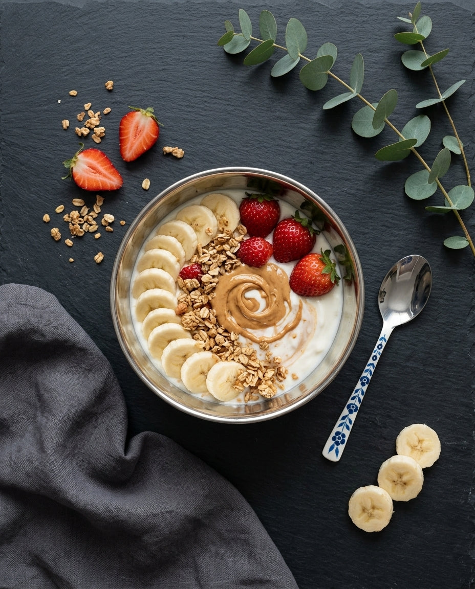 The Garden Breakfast Bowl + Spoon set — Peony