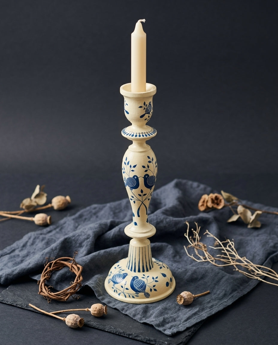 The Garden Candle Stand — Two birds