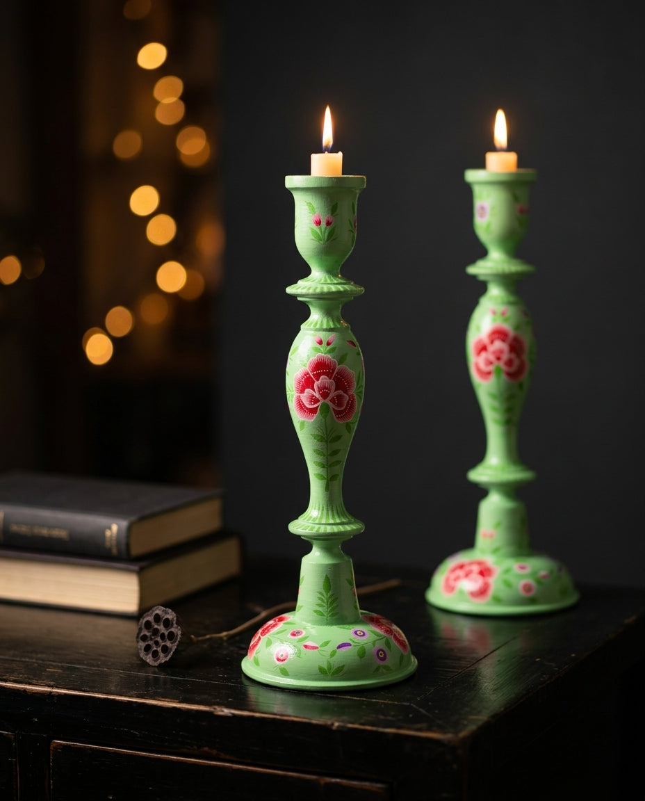 The Garden Candle Stand — Pistachio