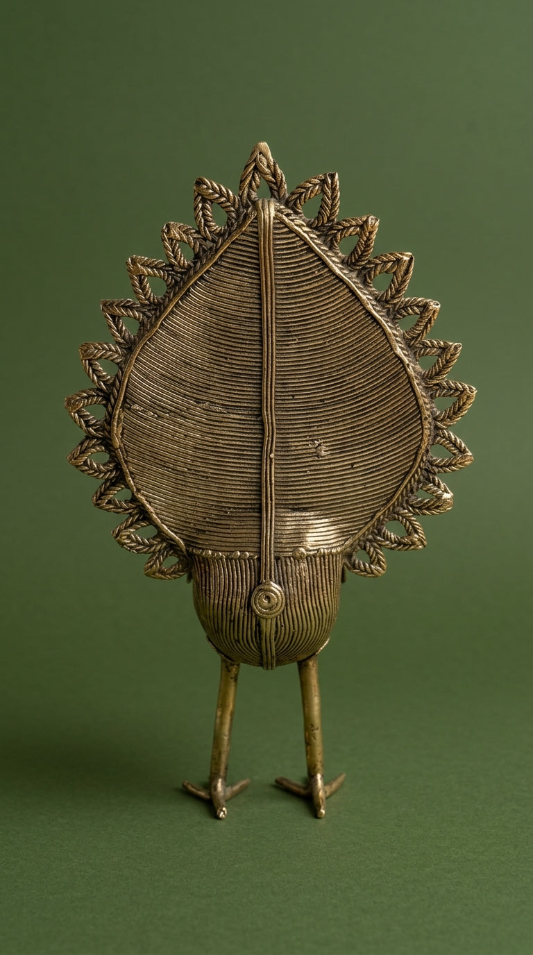 Dhokra Peacock (Large)