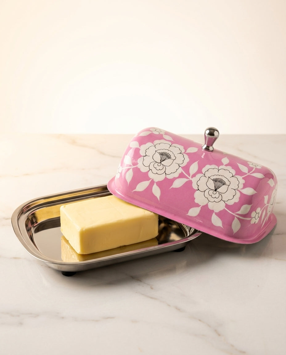 The Garden Butter Dish — Peony