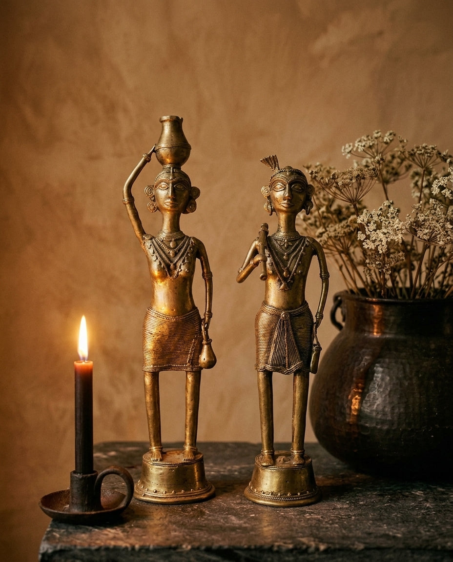 Dhokra Tribal Pair — Large