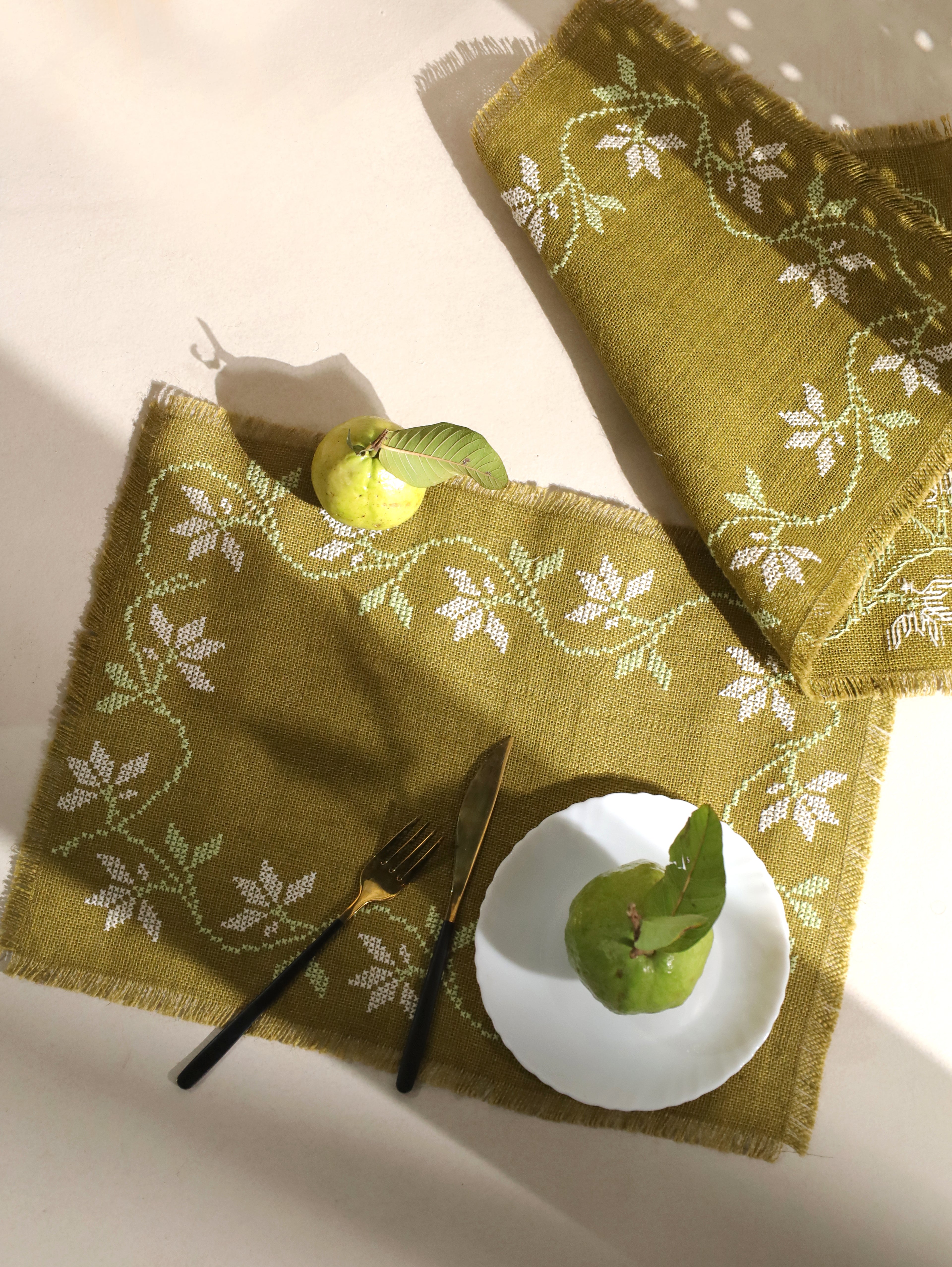 Olive Vine Handwoven Table Mat