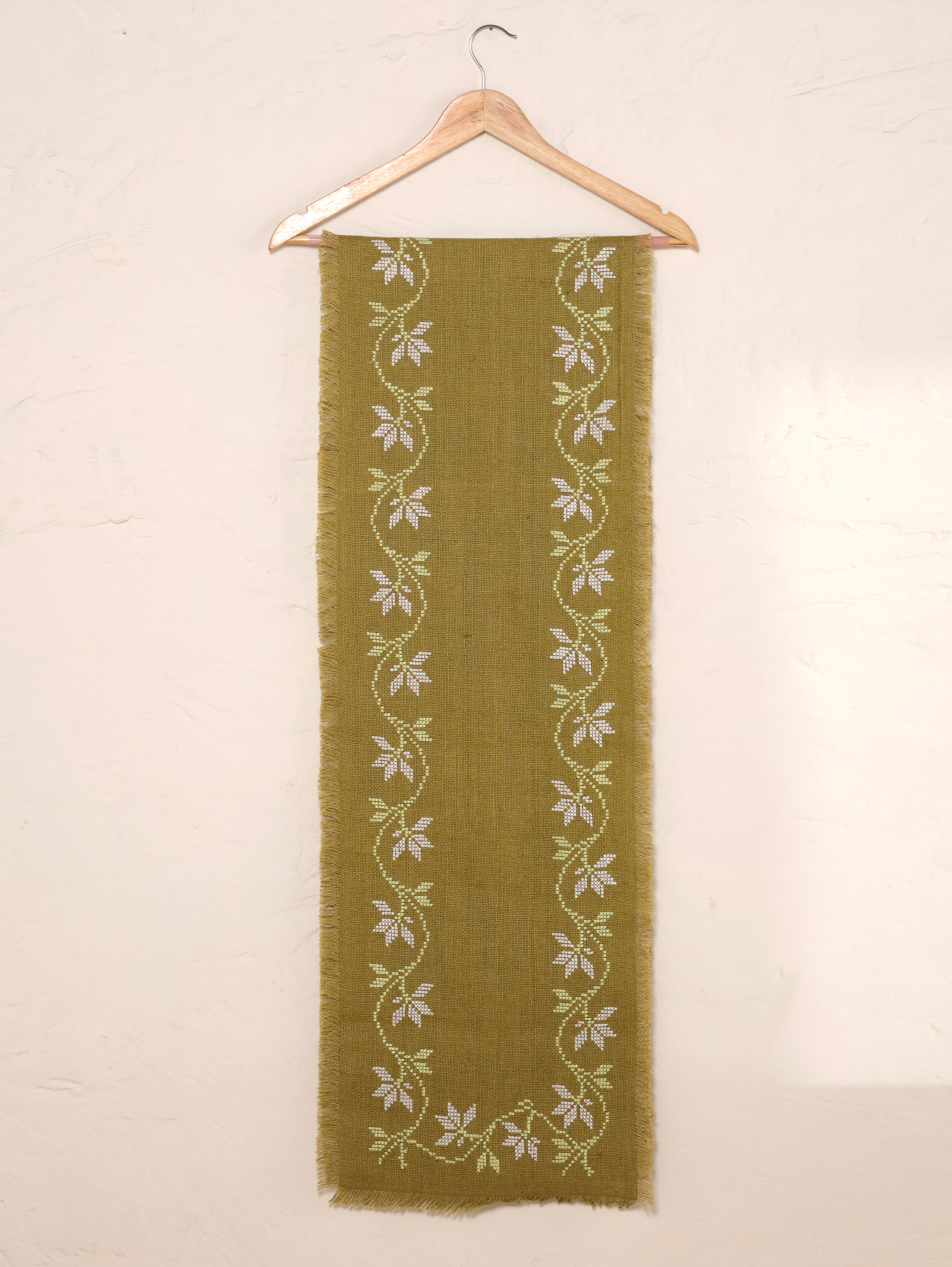 Olive Vine Handwoven Table Runner