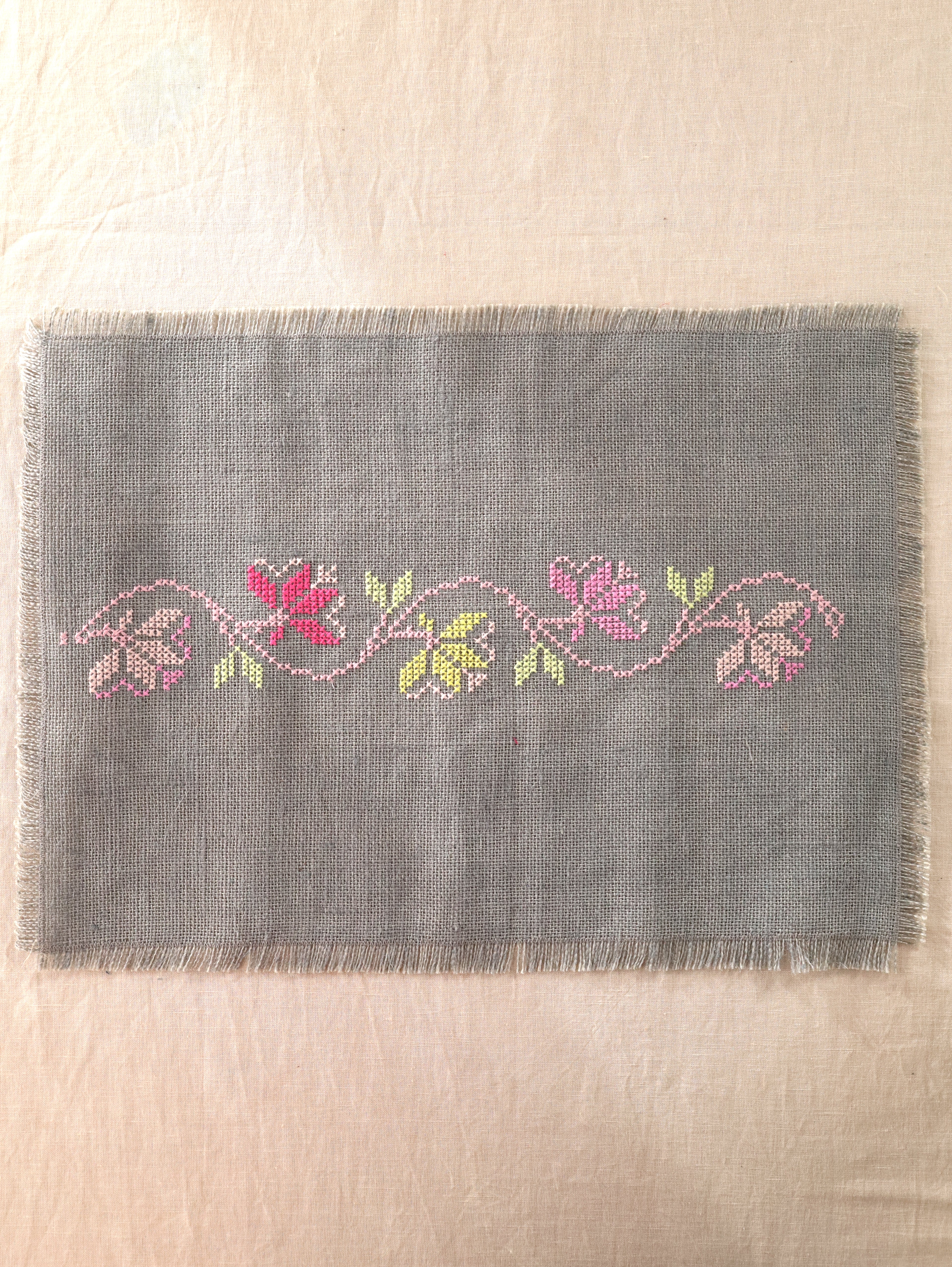 Dove Grey Handwoven Table Mat