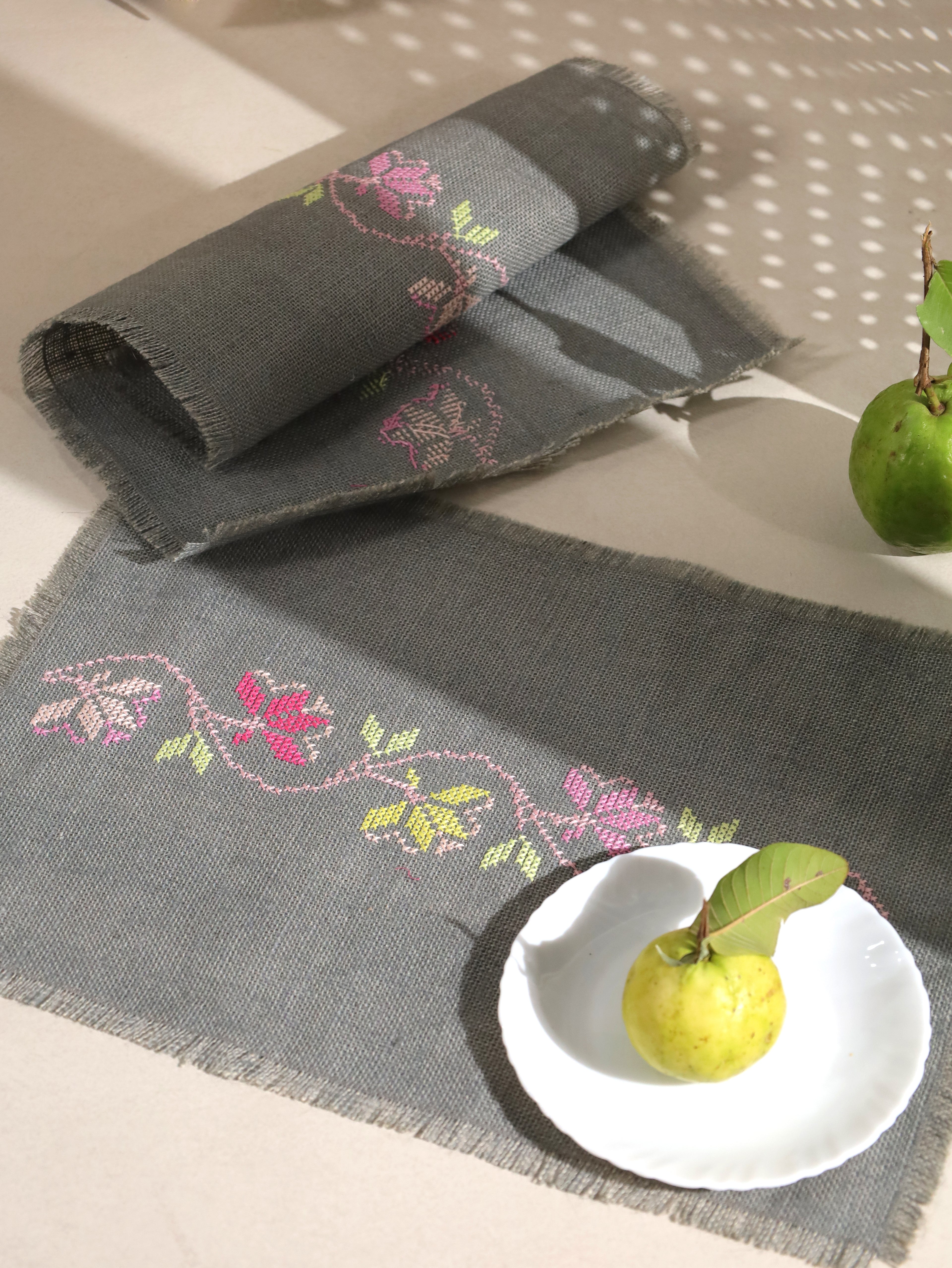 Dove Grey Handwoven Table Mat