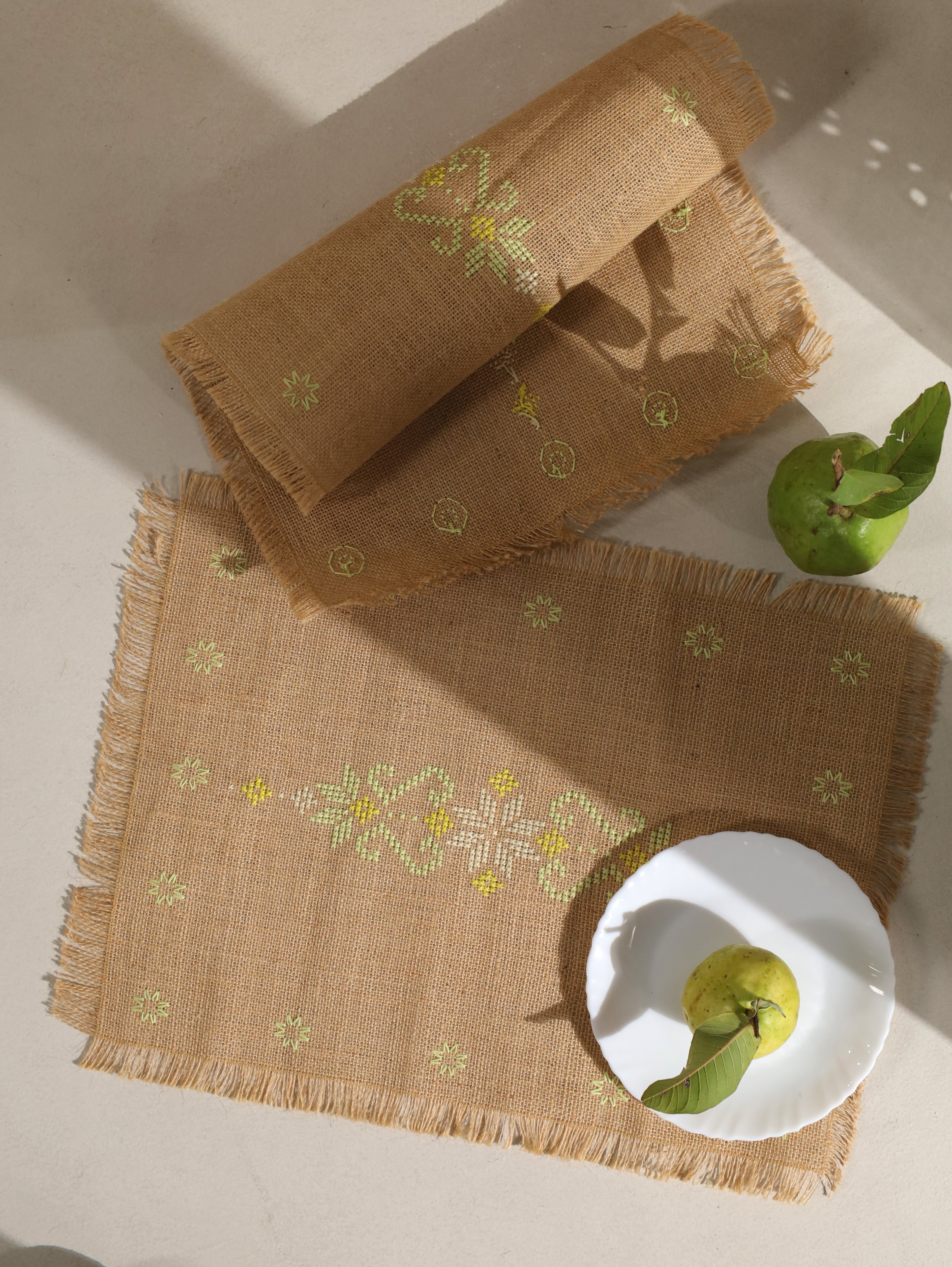 Golden Hazel Handwoven Table Mat