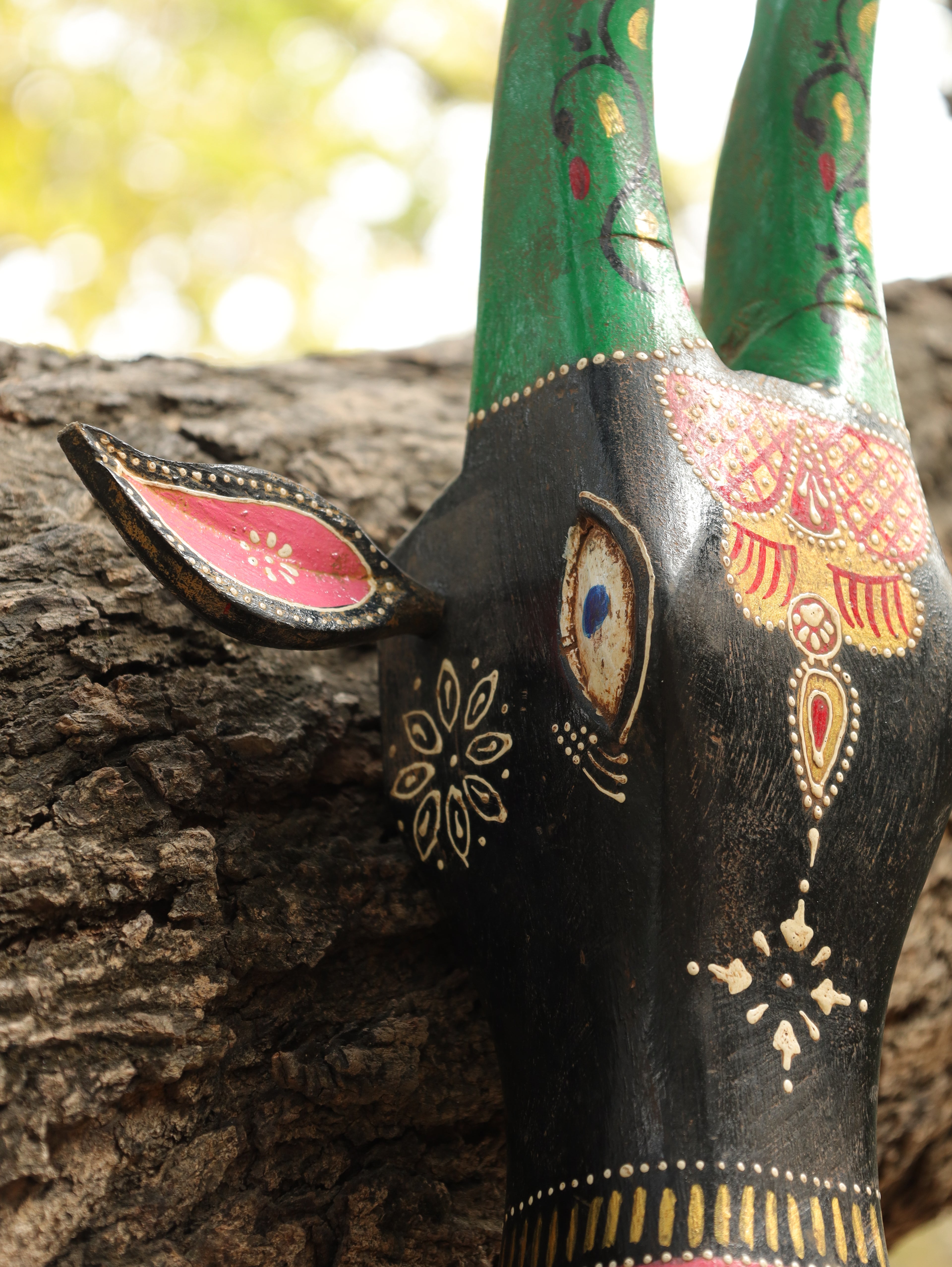 Mystic Cow Wooden Wall Mask