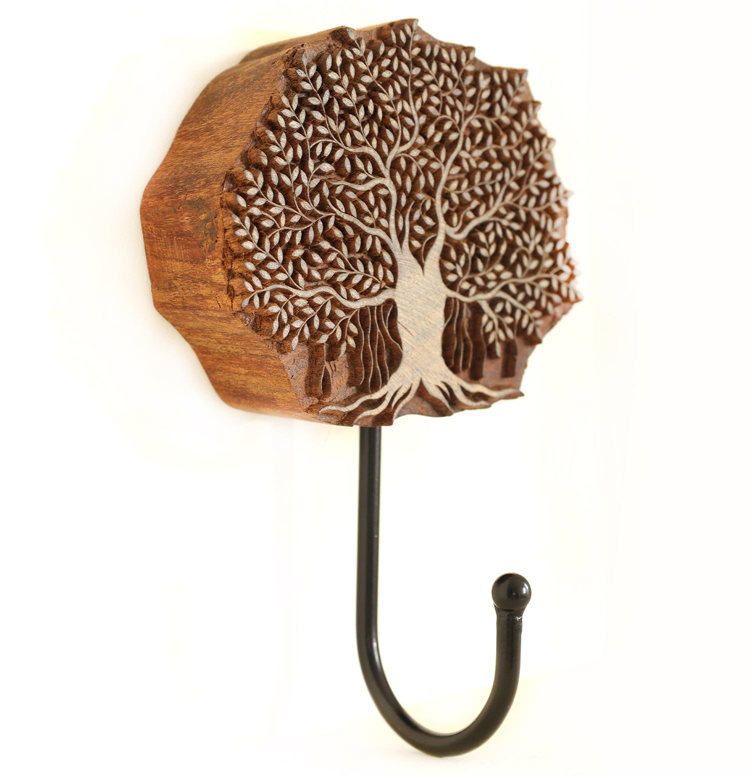 Handcrafted Tree of Life Wooden Hook