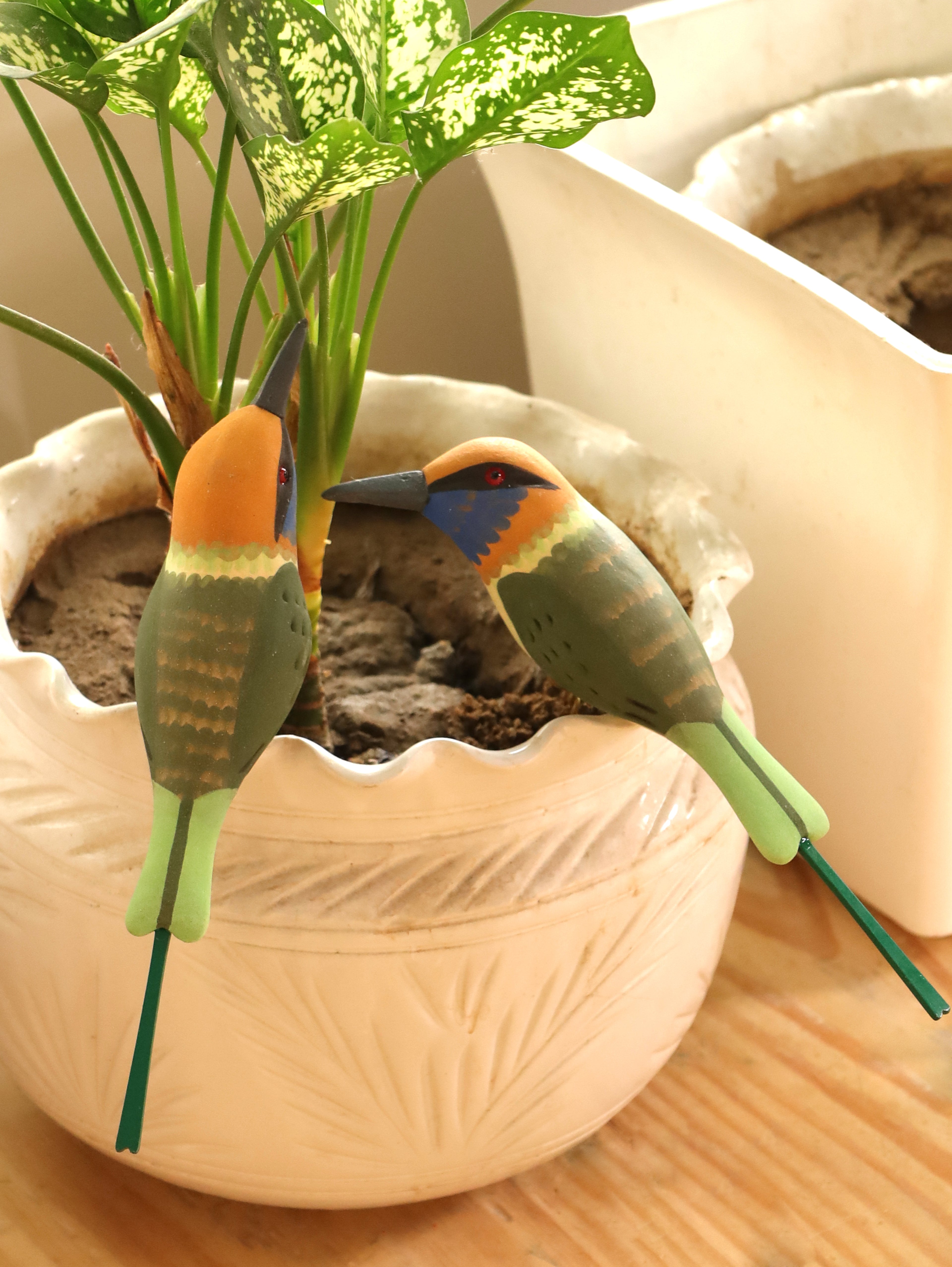 Green Jewel Bird (Set of 2)