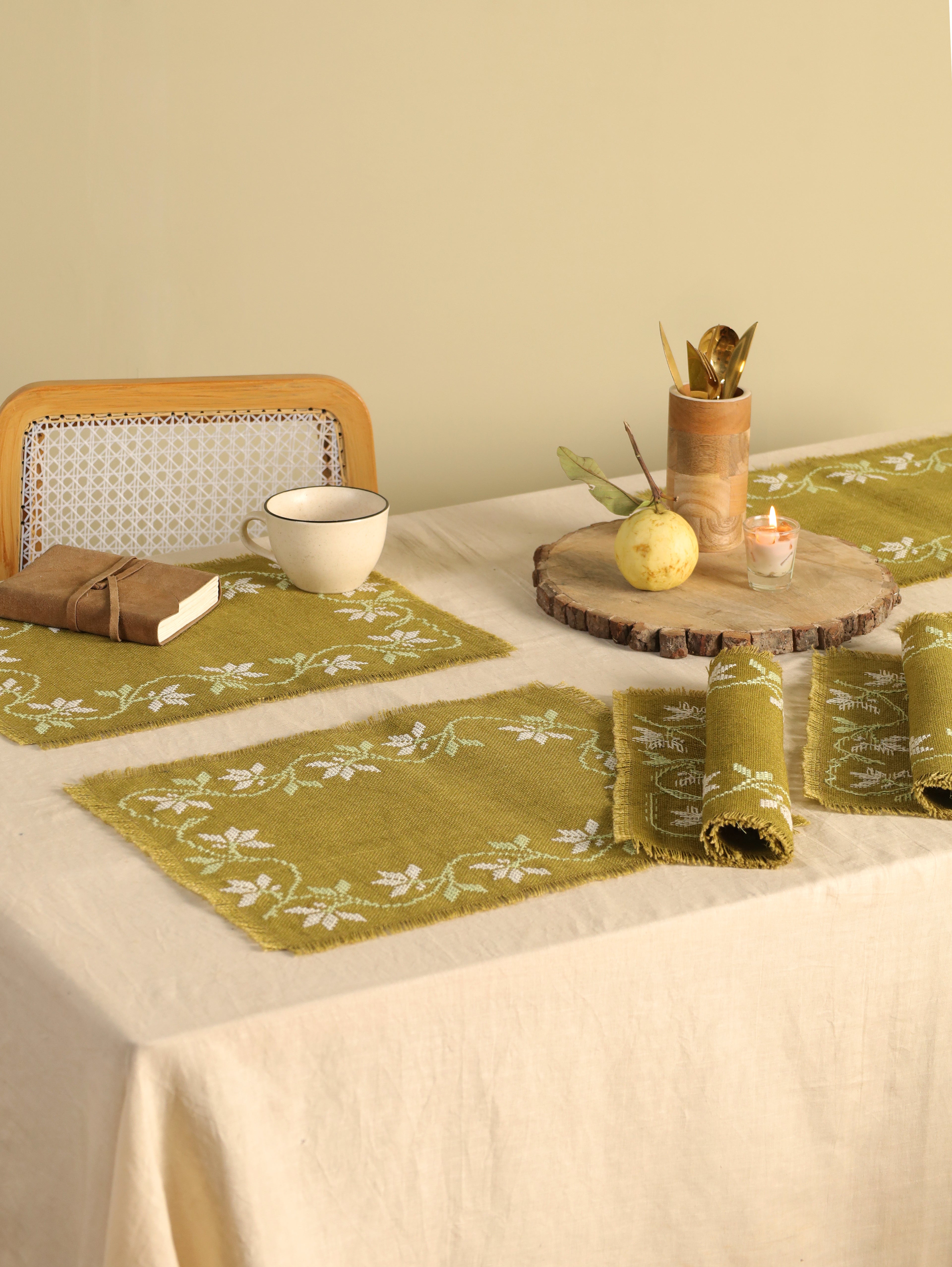 Olive Vine Handwoven Table Mat