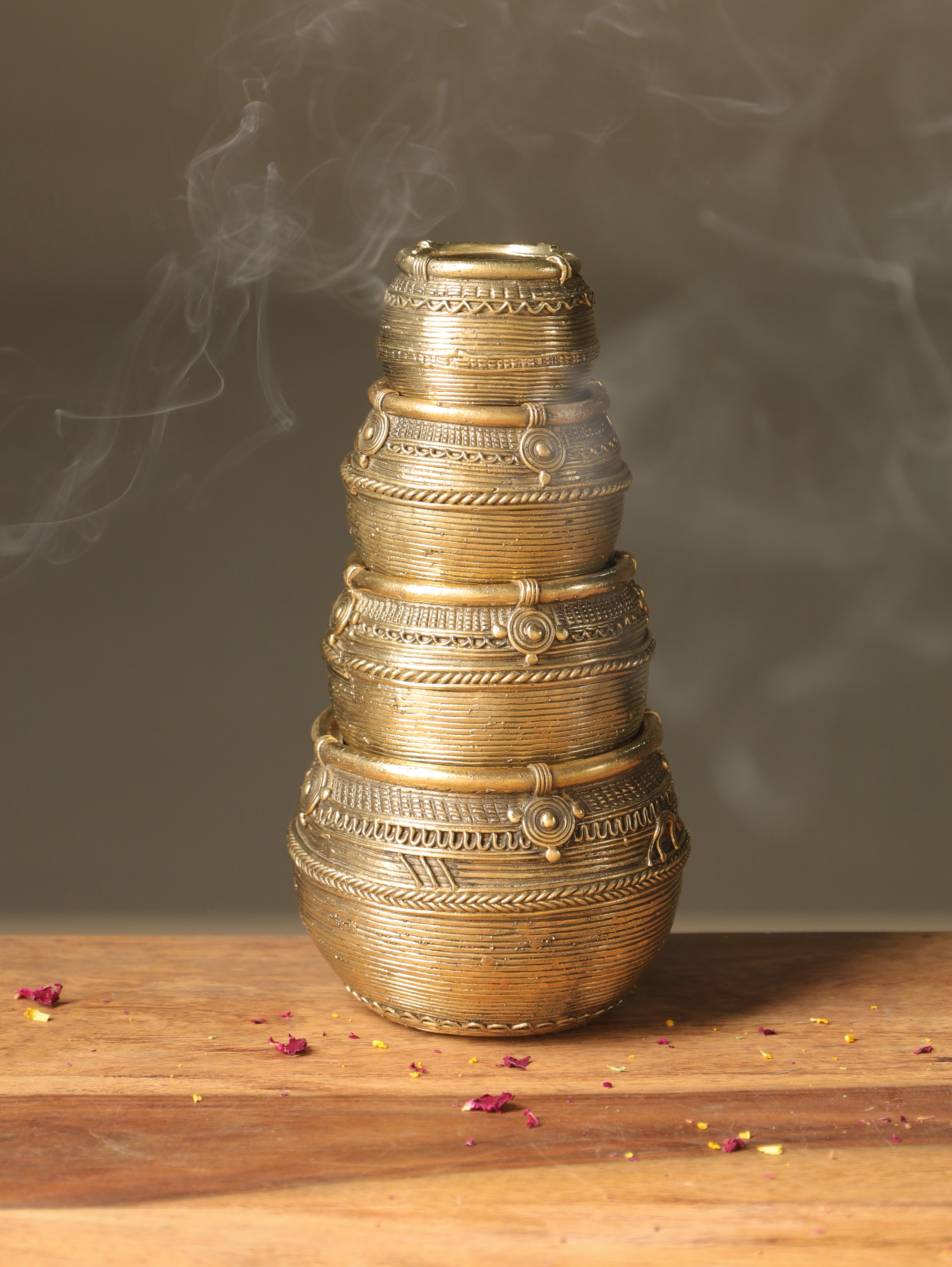 Dhokra Mana Vessels (Set of 4)