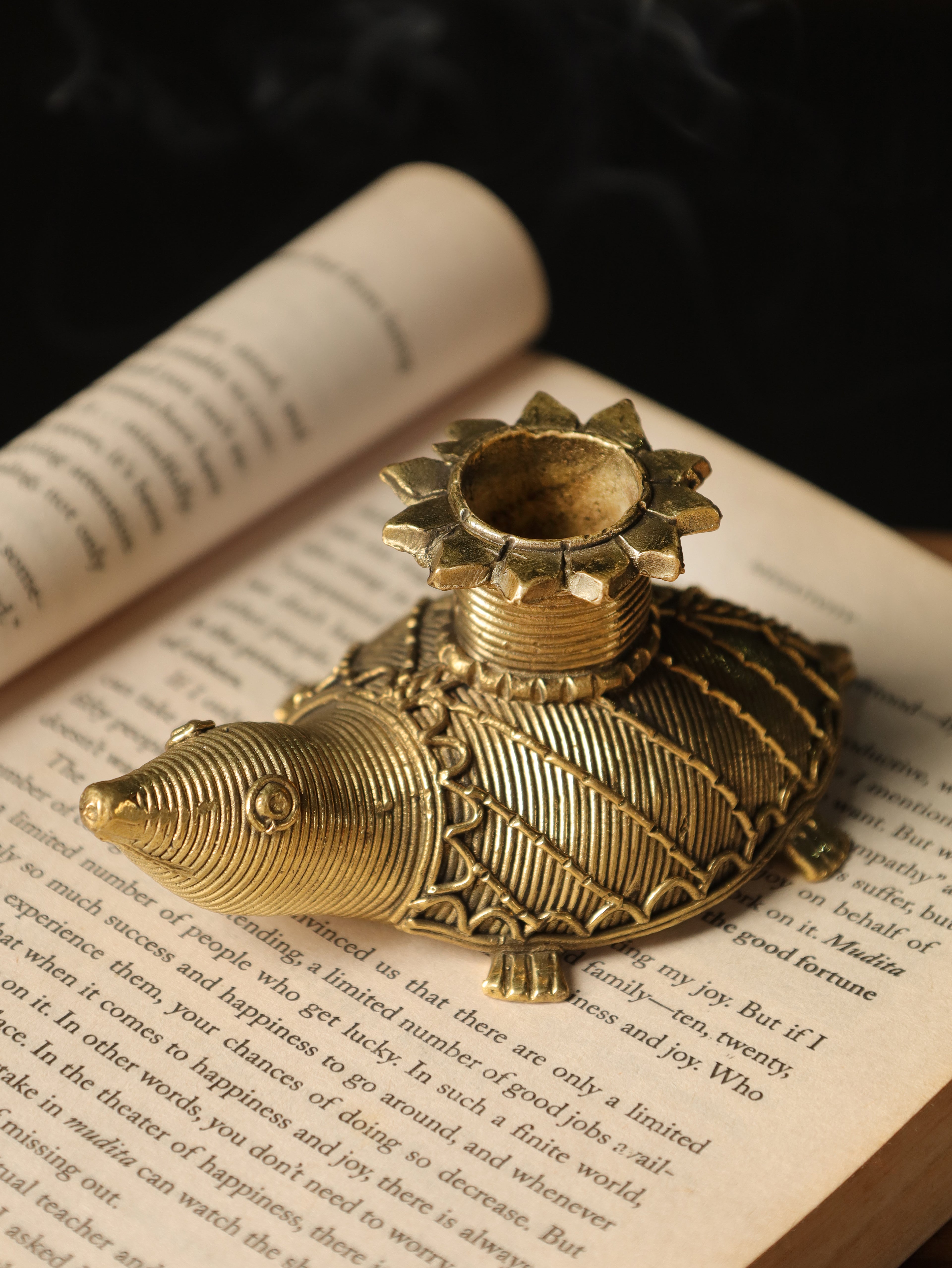 Dhokra Tortoise Candle Stand