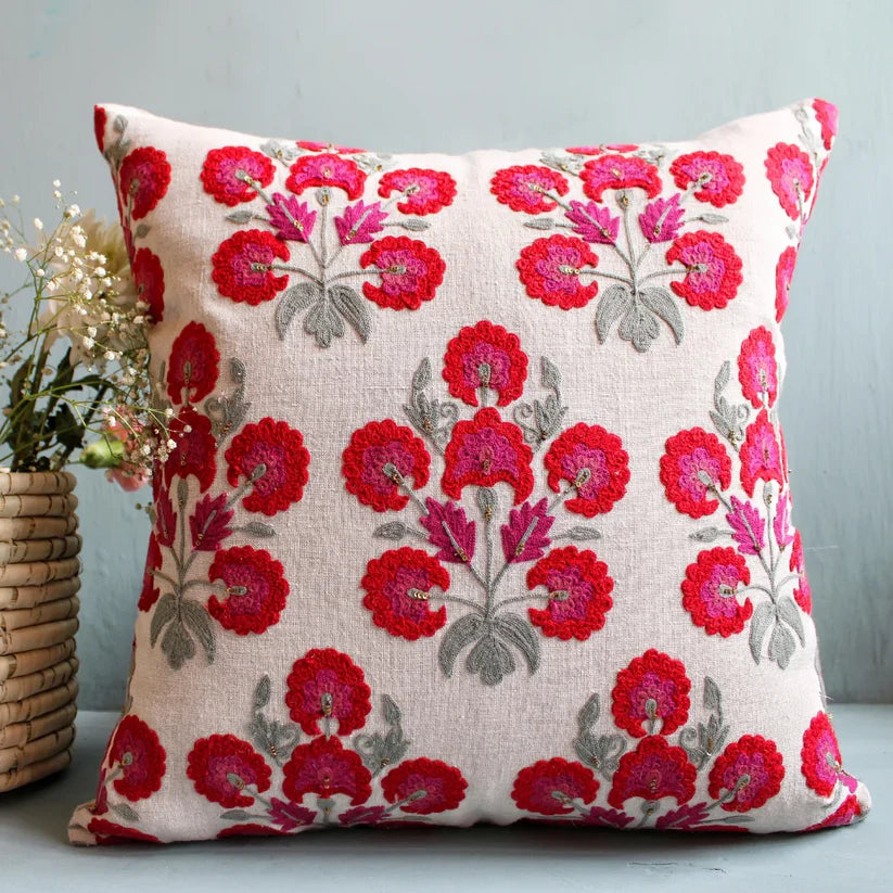 Rosette Suzani Cushion Cover