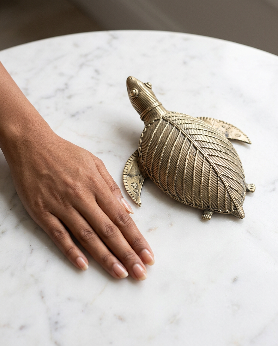 Dhokra Turtle — Large
