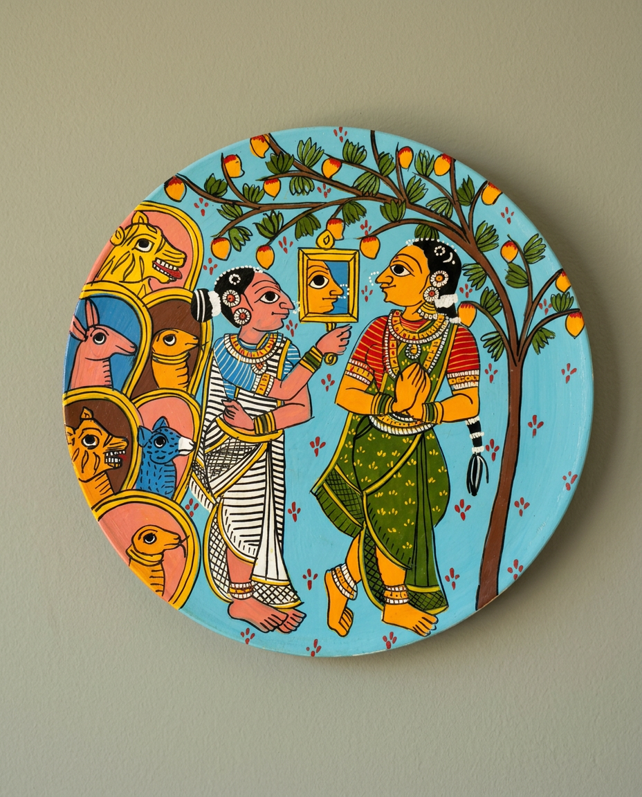 Cheriyal Wall Plate — The Mirror Tale