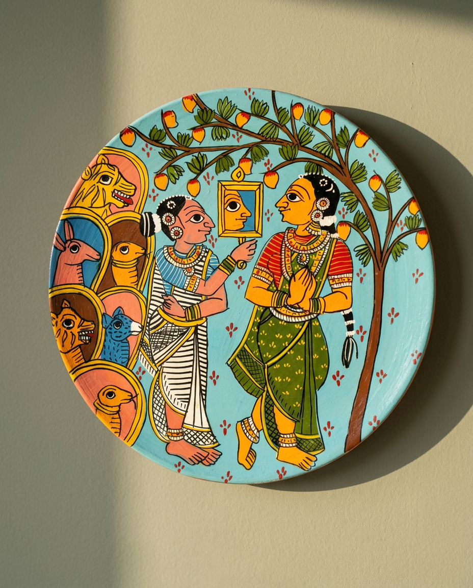 Cheriyal Wall Plate — The Mirror Tale