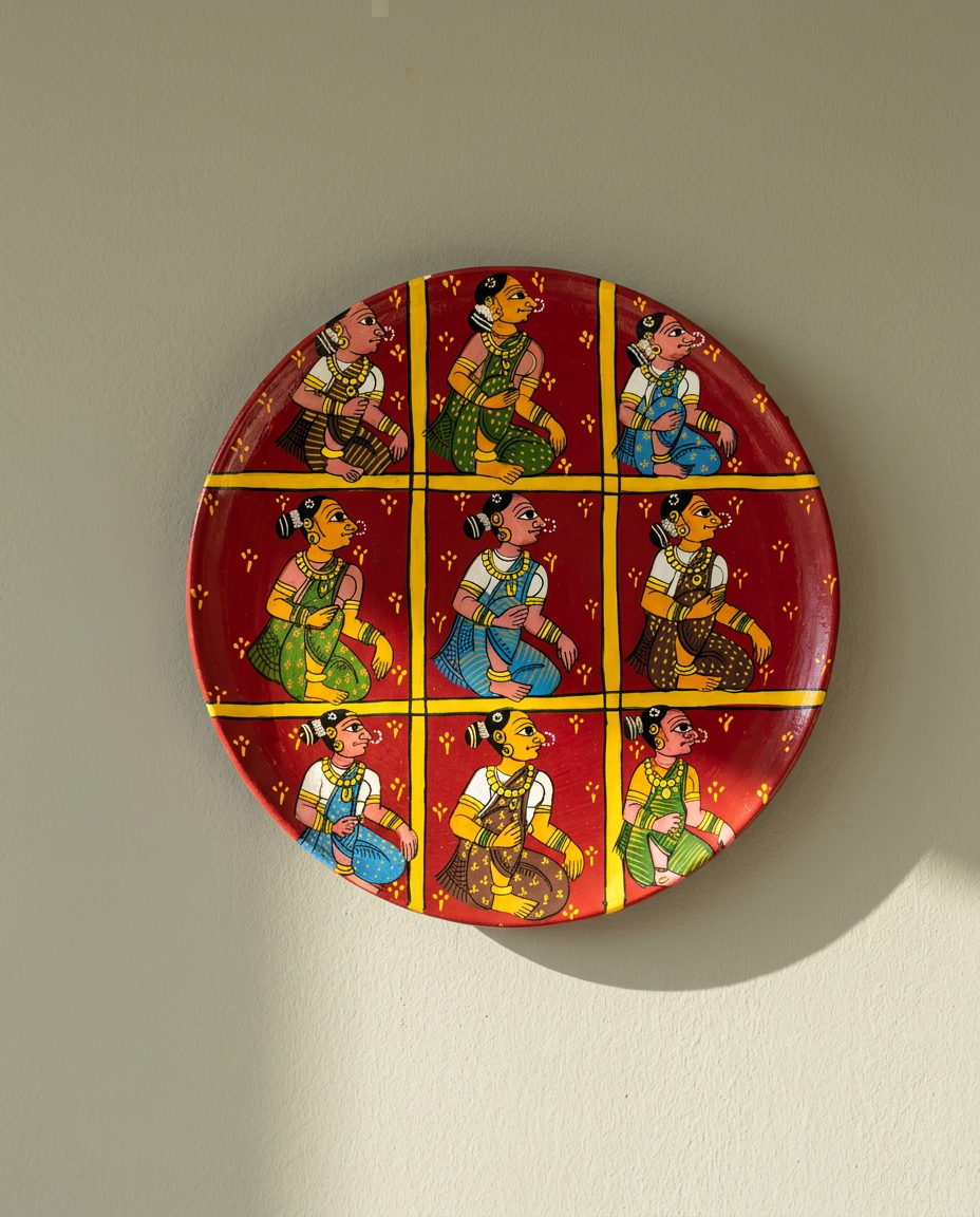 Cheriyal Wall Plate - The Grid