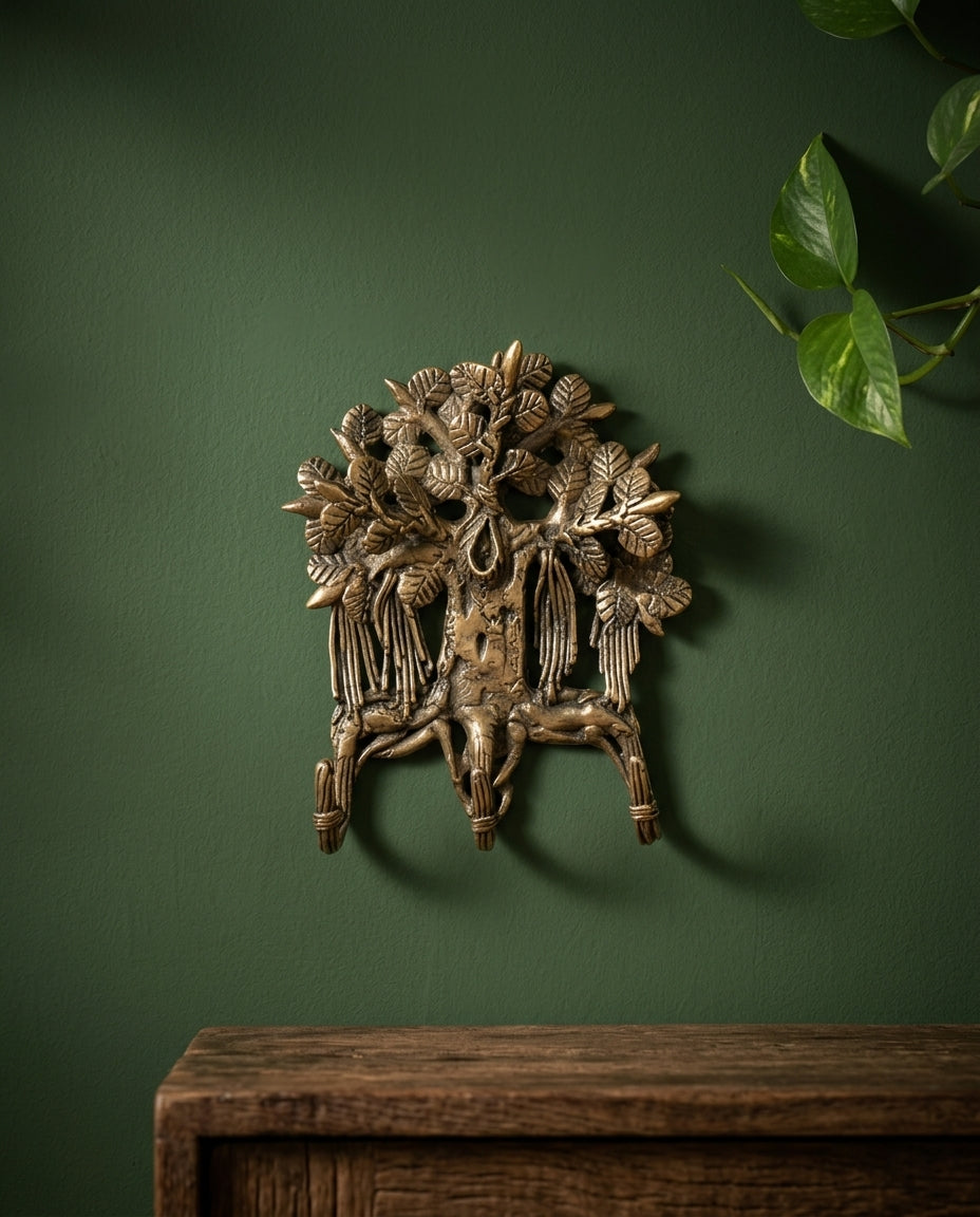 Dhokra Tree of Life Key Holder