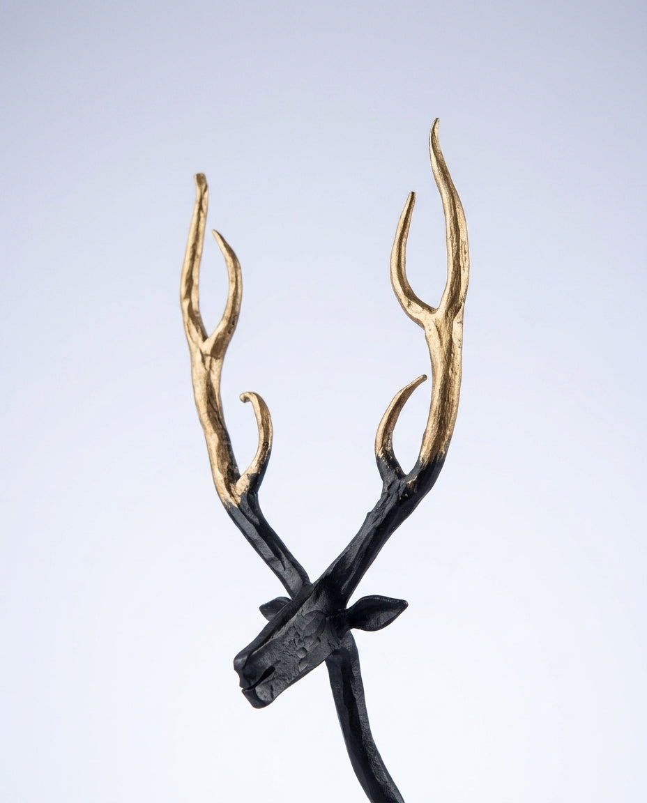 Wrought Iron Reindeer Tealight Holders (Set of 2)