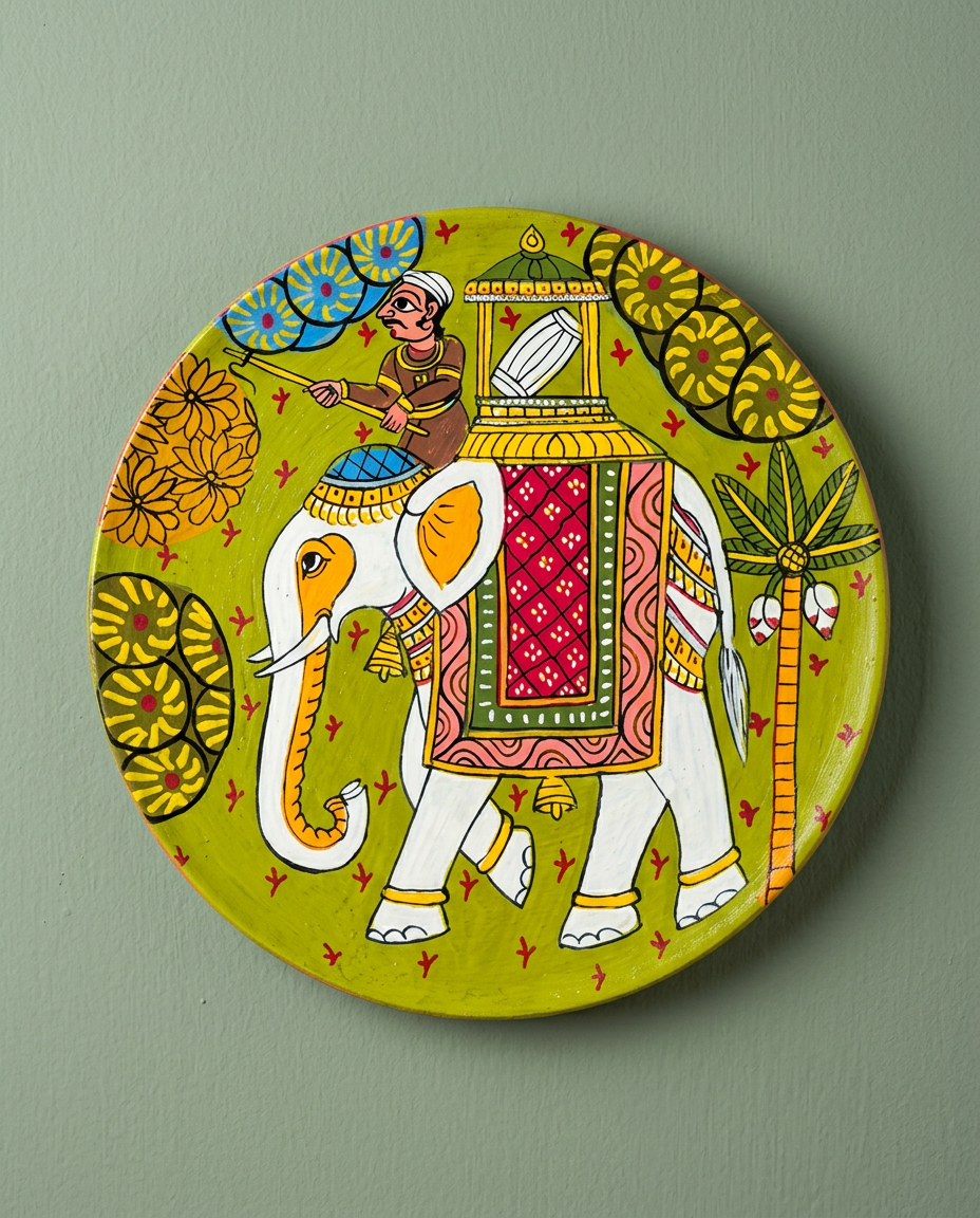 Cheriyal Wall Plate — The Royal Procession (Large)