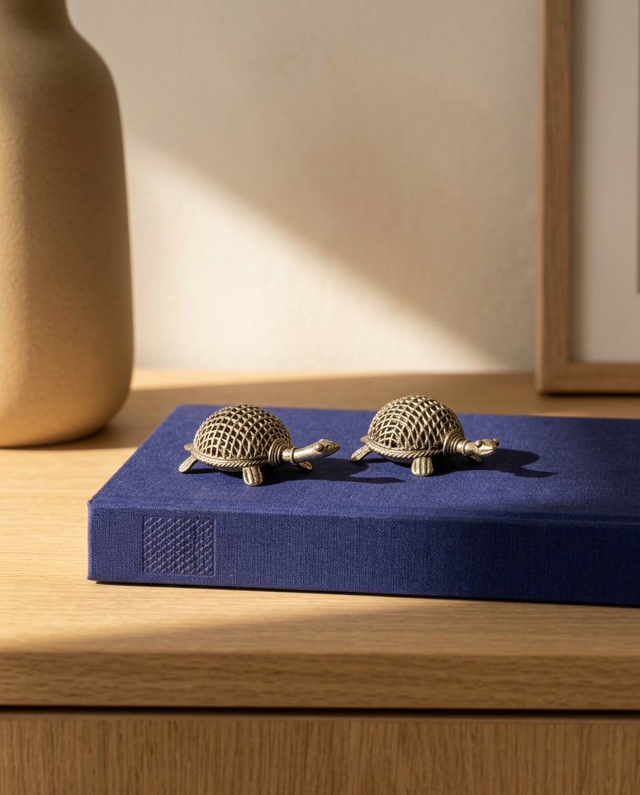 Dhokra Mini Turtle Pair
