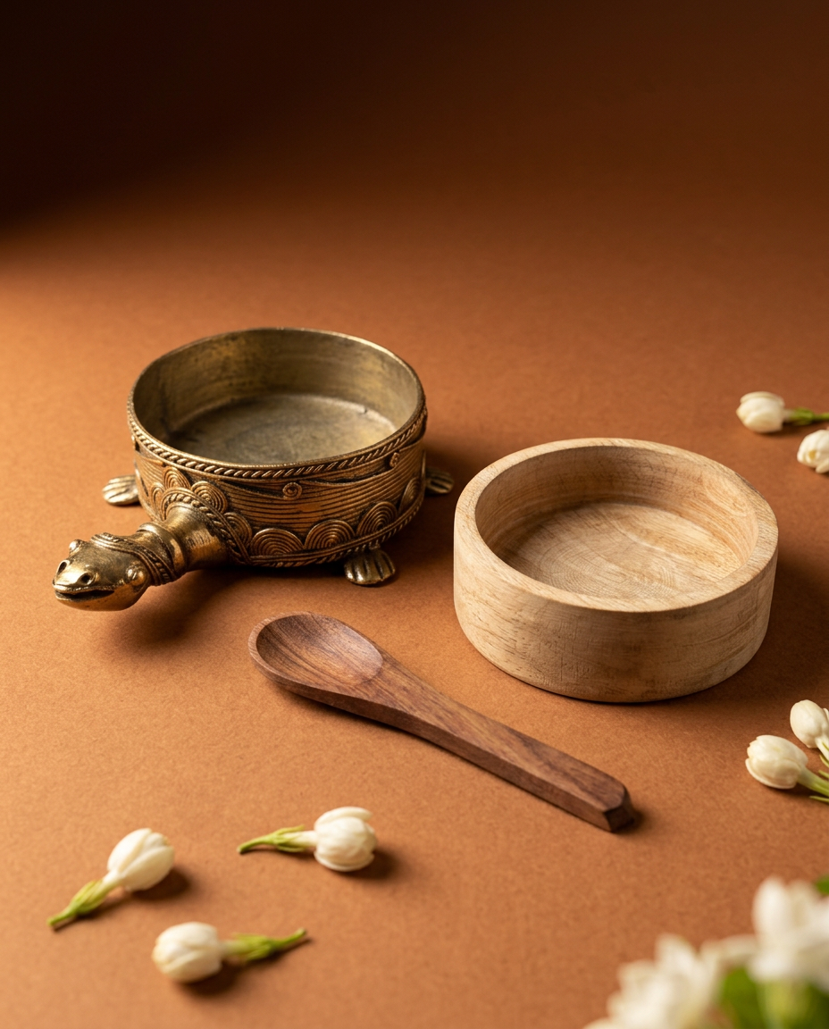 Dhokra Tortoise Serving Bowl