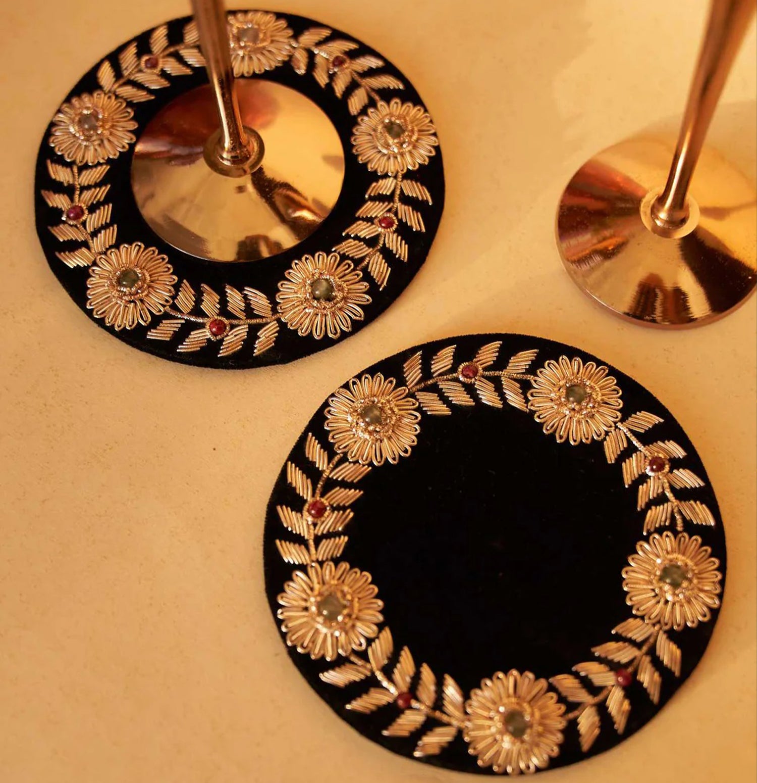 Zardozi Coasters (Set of 2)