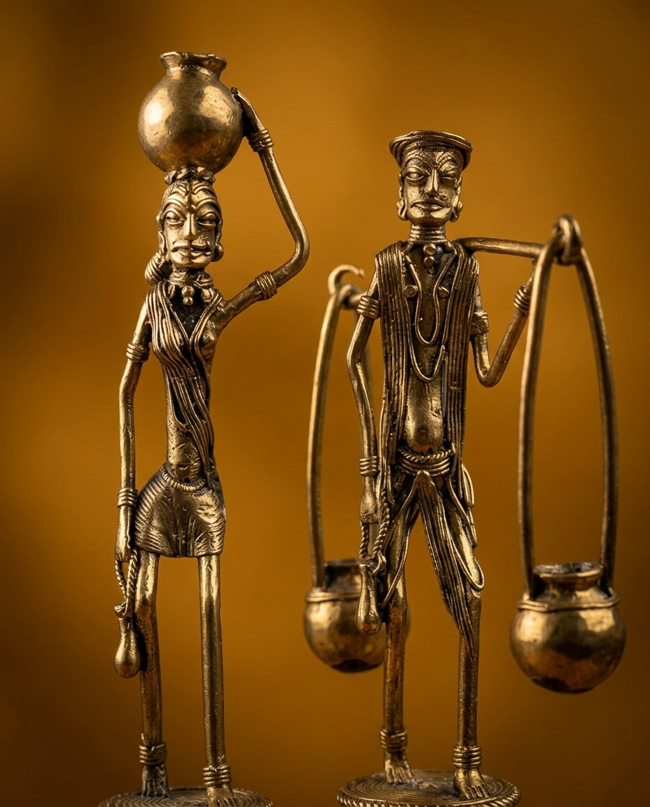 Dhokra Tribal Pair — Medium