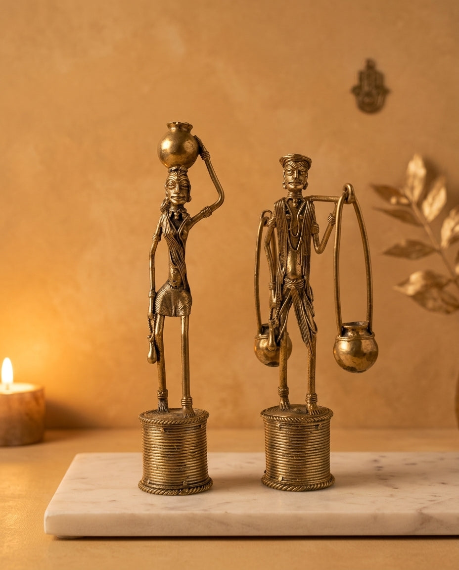 Dhokra Tribal Pair — Medium