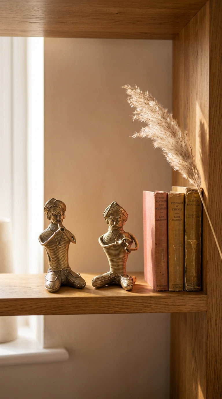 Dhokra Sitting Musician (Pair)