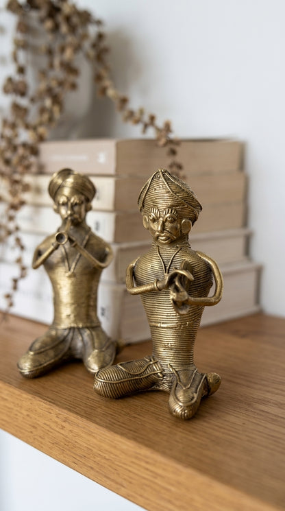 Dhokra Sitting Musician (Pair)