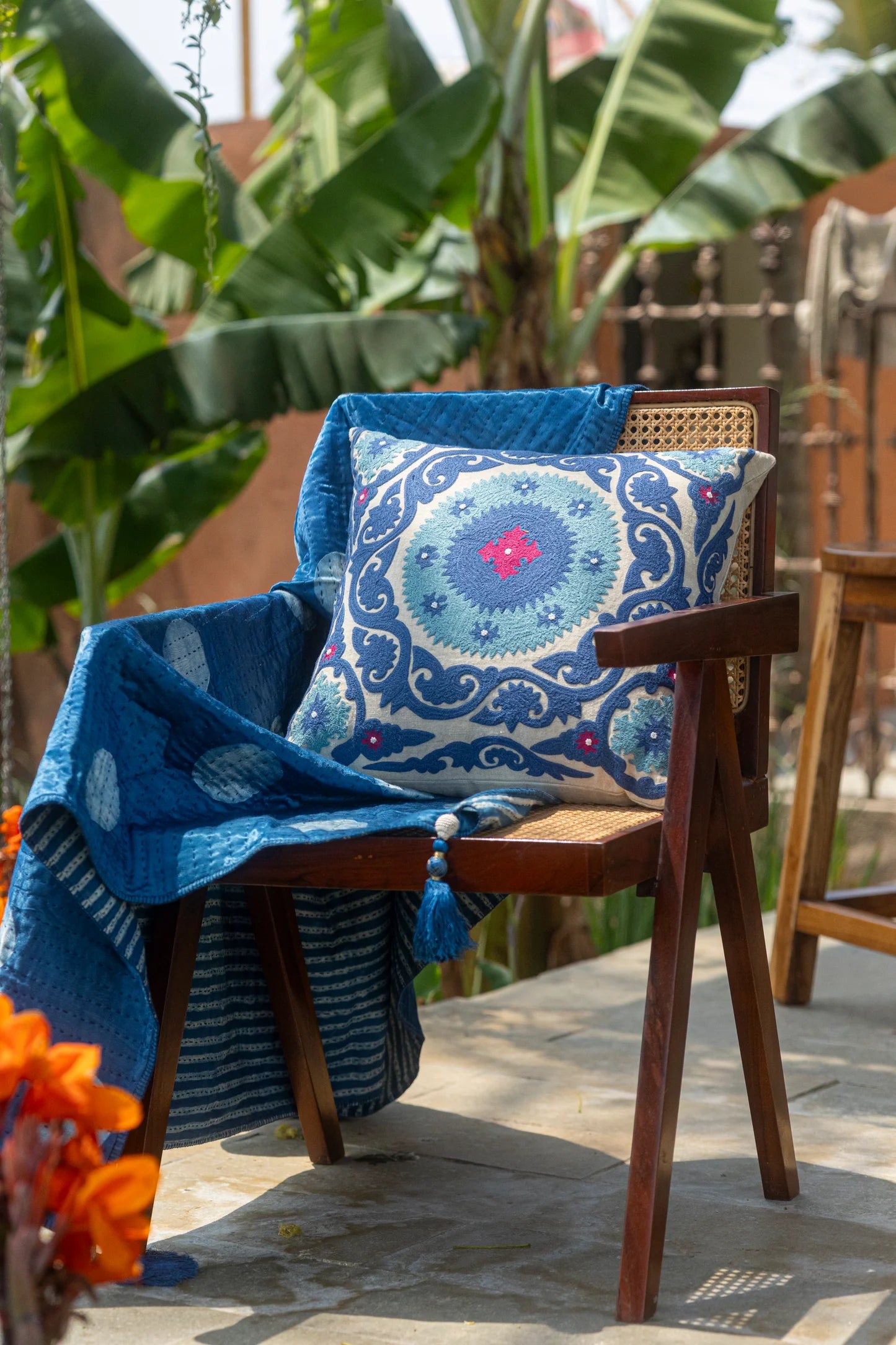 Bloom Suzani Cushion Cover