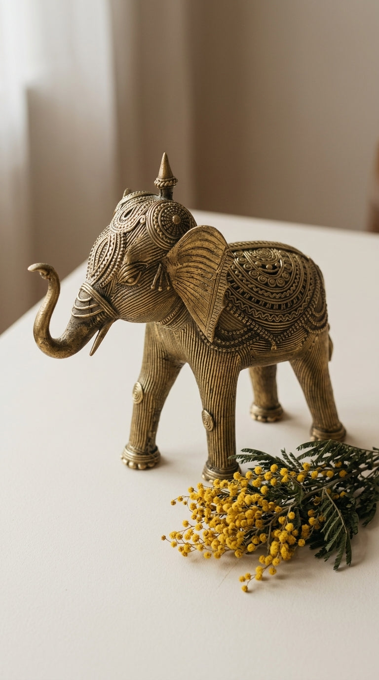 Dhokra Elephant Large (2.5kg)