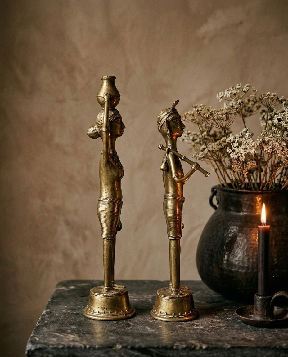 Dhokra Tribal Pair — Large