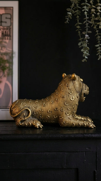 Dhokra Tiger Sitting