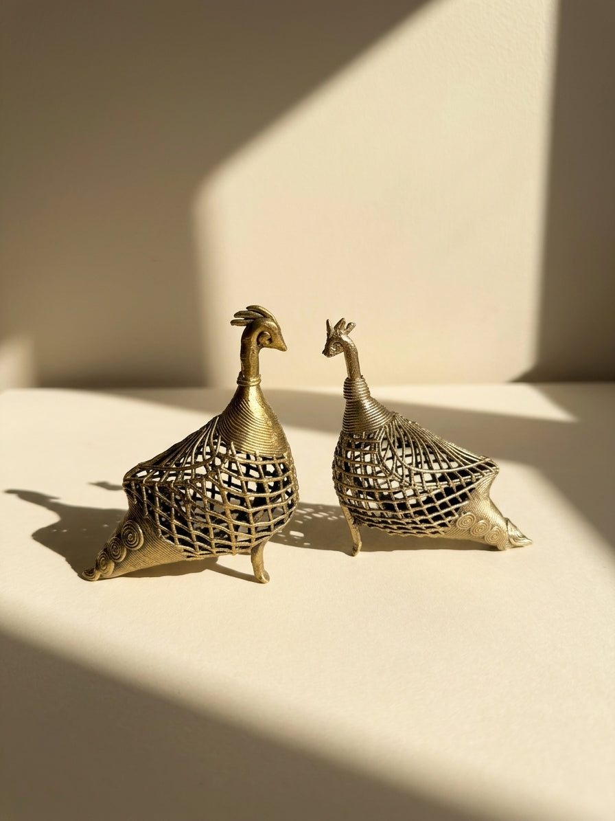 Dhokra Bird Pair