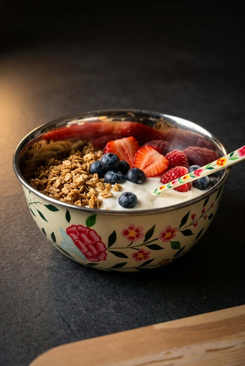 The Garden Breakfast Bowl + Spoon set — Willow