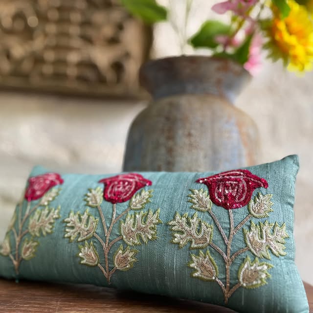 Rosewood Charm Cushion Cover