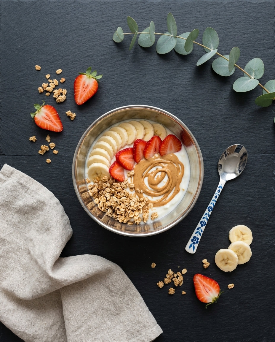 The Garden Breakfast Bowl + Spoon set — Peony