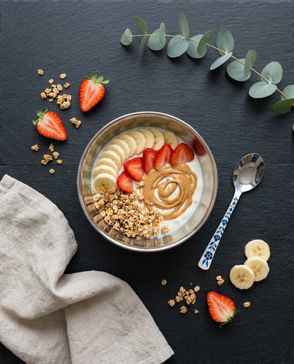 The Garden Breakfast Bowl + Spoon set — Peony