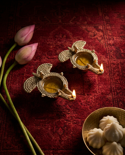 Dhokra Bird Diya