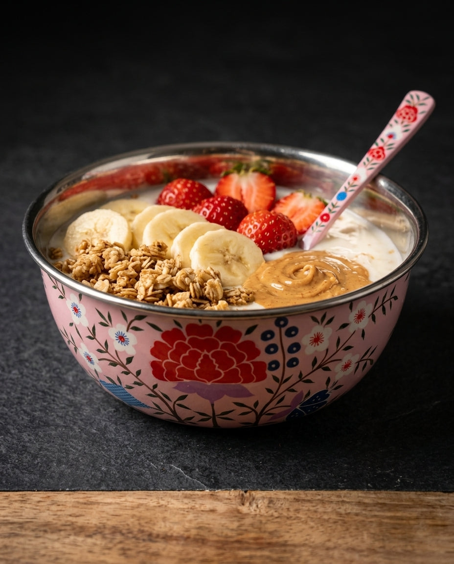 The Garden Breakfast Bowl + Spoon set — Meadow