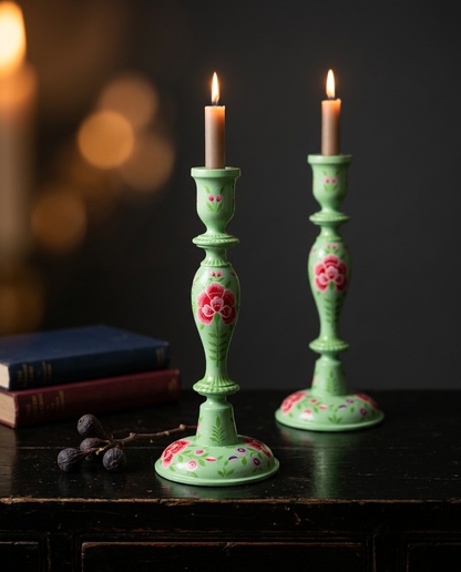 The Garden Candle Stand — Pistachio