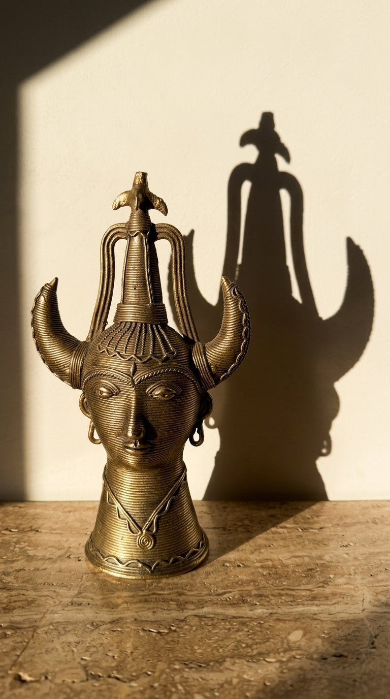 Dhokra Tribal Chief Mask (Large)