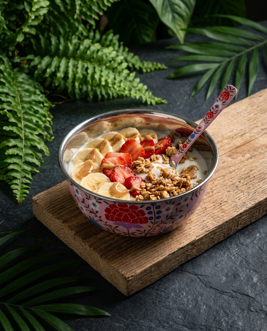The Garden Breakfast Bowl + Spoon set — Meadow