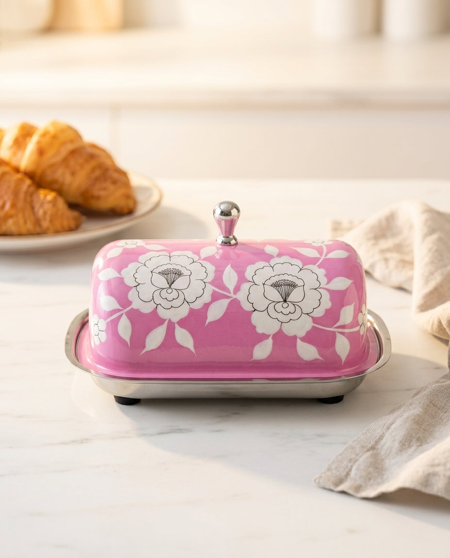 The Garden Butter Dish — Peony