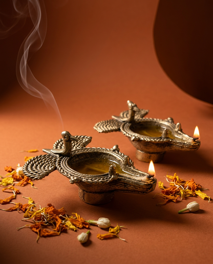 Dhokra Bird Diya